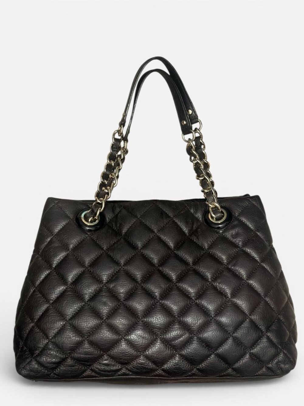 Kate Spade Gold Coast Maryanne Tote Black Quilted Leather 2-handle Shoulder Bag - Picture 5 of 11